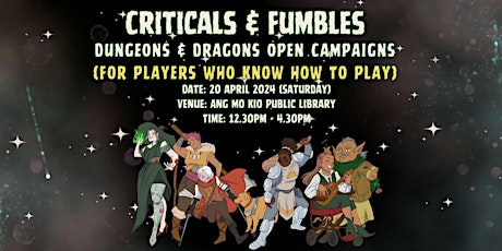 Come and Play D&D with Criticals & Fumbles | Teens Takeover | re:write