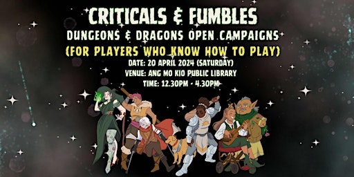 Come and Play D&D with Criticals & Fumbles | Teens Takeover | re:write  primärbild