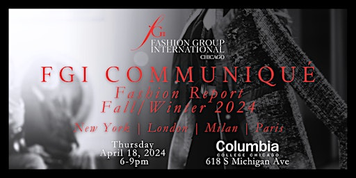 Imagem principal do evento Fall/Winter 2024 Fashion Report |  with Columbia College Chicago