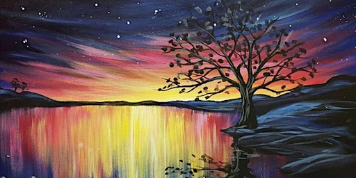 Mesmerizing Lake Sunset - Paint and Sip by Classpop!™ primary image