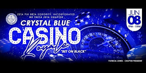 Imagem principal do evento Crystal Blue Casino Royale "Bet on Black"
