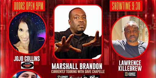 Primaire afbeelding van Comedy Explosion with Marshall Brandon currently touring with Dave Chapelle