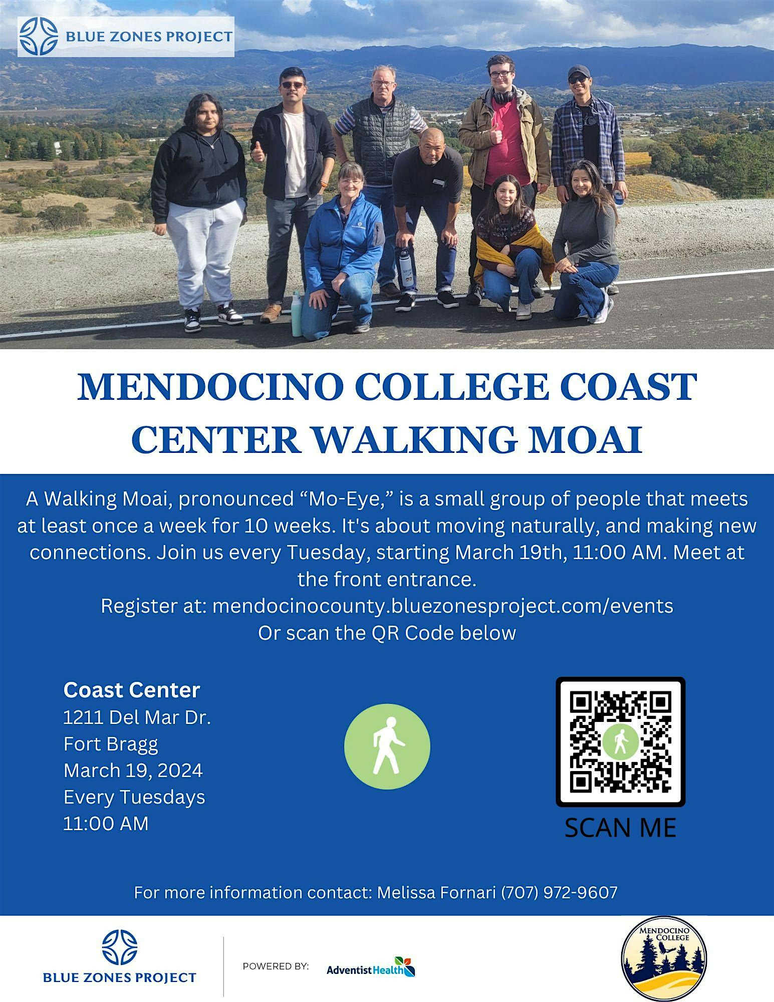 BZP Mendocino County – Mendocino College Coast Center Walking Moai