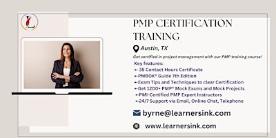 Primaire afbeelding van Project Management Professional Classroom Training In Austin, TX