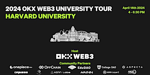 Imagem principal do evento OKX Web3 University Tour - Harvard University