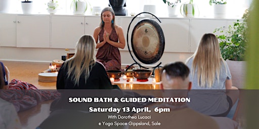 Imagem principal do evento SONIC ALCHEMY: Sound Bath & Guided Meditation (Sale, Vic)