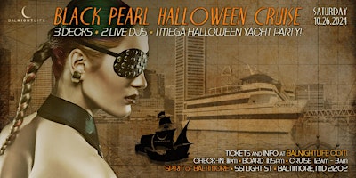 Imagem principal do evento Baltimore Halloween | Black Pearl Yacht Party Cruise