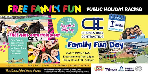 Charles Hull Contracting FREE Family Fun Day - Pinjarra Trots primary image