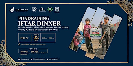Fundraising Iftar Dinner 2024 by Australian Islamic College - GAZA Appeal
