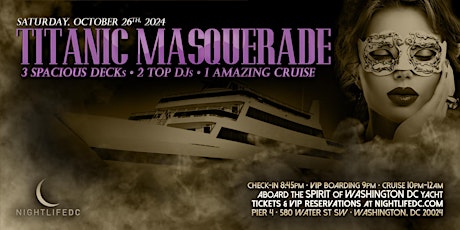 Titanic Masquerade DC Halloween Yacht Party
