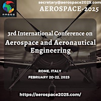 Primaire afbeelding van 3rd International Conference on Aerospace and Aeronautical Engineering