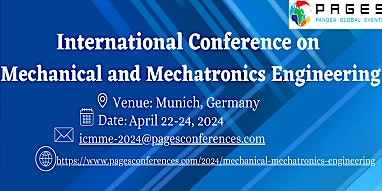 Imagen principal de International Conference on Mechanical and Mechatronics Engineering