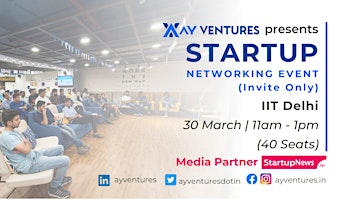 Startup Networking Event (Invite Only) by AY Ventures primary image