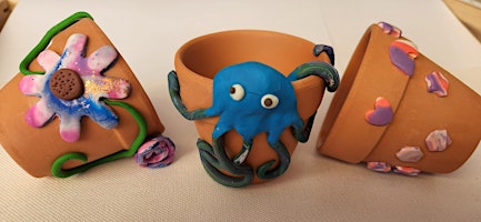 Adult Art Classes in Mindfulness - Polymer Clay plant pots primary image