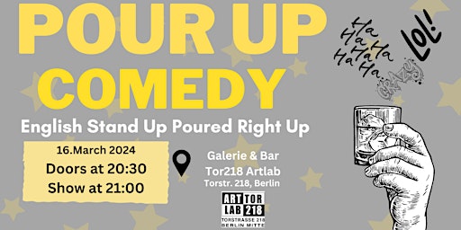 Primaire afbeelding van Pour Up Comedy | English Stand Up Comedy (Berlin)