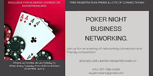 Poker Night Business Networking primary image