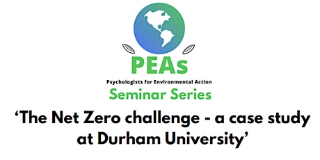 PEAs seminar series - Tom Bray