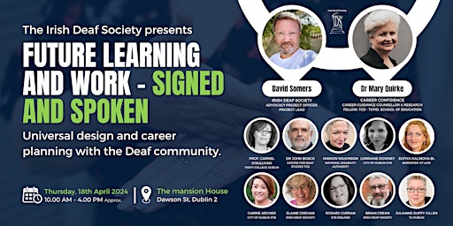 FUTURE LEARNING AND WORK - Signed and Spoken primary image