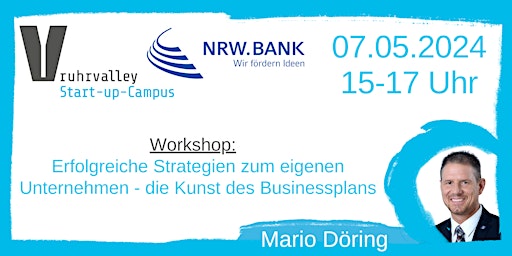 Imagem principal do evento Workshop: Erfolgreiche Strategien - die Kunst des Businessplans