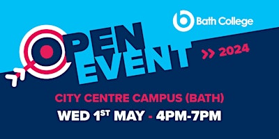 Imagem principal do evento Bath College Open Event - City Centre Campus