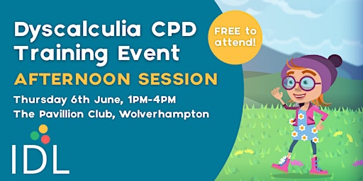 Imagem principal do evento Dyscalculia CPD Training Event - Afternoon Session