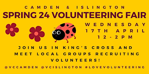 Immagine principale di Camden and Islington Spring 2024 Volunteering Fair 