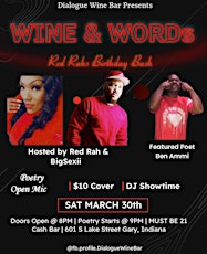 Dialogue Wine Bar Presents: Wine and Words-RedRah's Birthday Bash