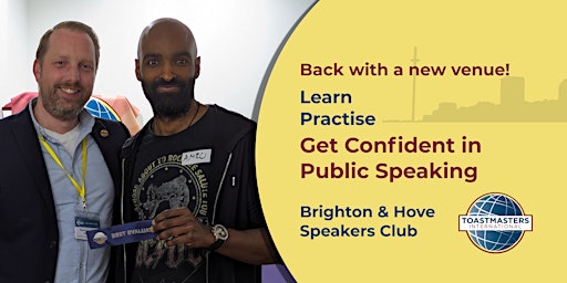 Imagem principal do evento Brighton & Hove Speakers - Learn and Practise Public Speaking (FREE)