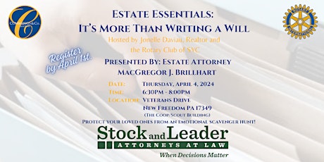 Estate Essentials – It’s More than Writing A Will