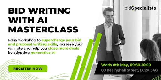 Imagem principal do evento Bid Writing with AI Masterclass