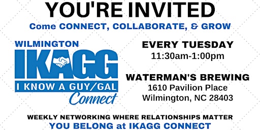 Imagem principal de Wilmington In-Person IKAGG Connect Weekly Meeting