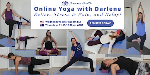 Online Yoga for Stress & Pain Relief, Strength, Energy & Relaxation primary image