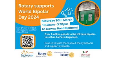 Primaire afbeelding van Rotary supports World Bipolar Day 2024