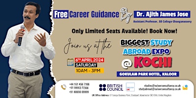 Free Career Guidance session by Dr. Ajith James Jose primary image