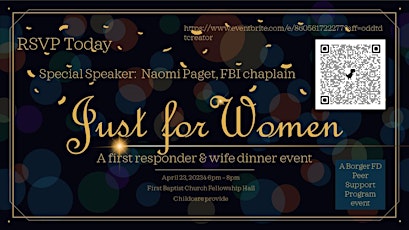 A special women's night for First Responders and First Responder wives
