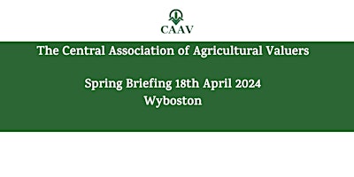 Primaire afbeelding van CAAV Spring Briefing - Wyboston 2024