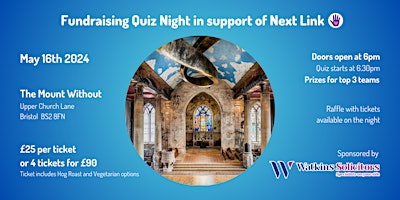 Image principale de Fundraising Charity Quiz Night in Support of Next Link