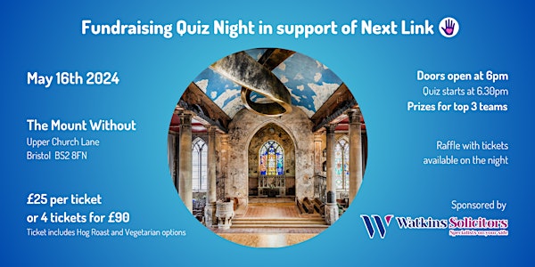 Fundraising Charity Quiz Night in Support of Next Link
