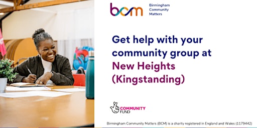 Imagem principal do evento Get help with your community group at New Heights  (Kingstanding)