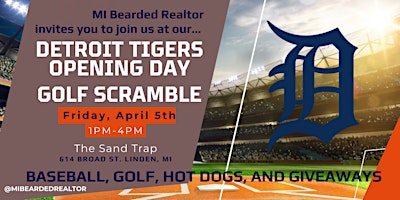 Immagine principale di MI Bearded Realtor's Tigers Opening Day Scramble 