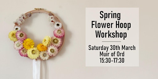 Spring Flower Hoop Workshop - Muir Of Ord primary image