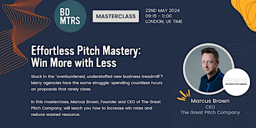 Primaire afbeelding van Effortless Pitch Mastery: Win More, with Less