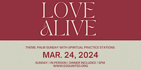 Love aLIVE: March 24, Spiritual Practices primary image