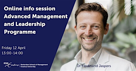 Online information session Advanced Management and Leadership Programme