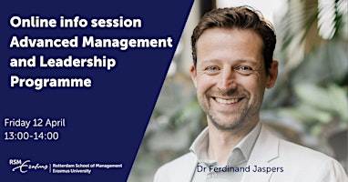Imagen principal de Online information session Advanced Management and Leadership Programme