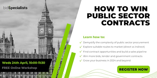 How to Win Public Sector Contracts primary image