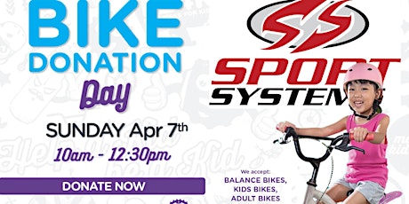 Free Bikes 4 Kidz Used Bike Donation Day - Sport Systems