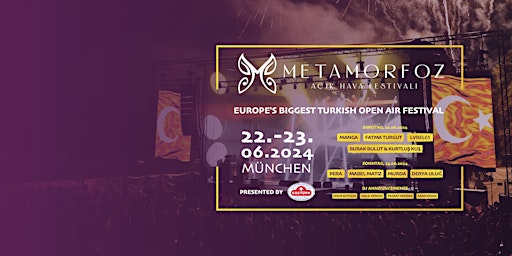 Imagen principal de METAMORFOZ 2024 - Festival mit Mabel Matiz und vielen türkischen Stars.