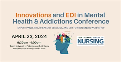 Hauptbild für Innovations and EDI in Mental Health & Addictions Conference