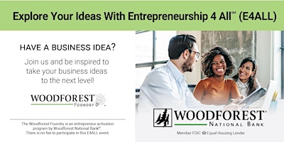 Hauptbild für Explore Your Ideas With Entrepreneurship 4 All (E4ALL) - San Antonio